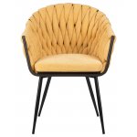 Стул обеденный DOBRIN MATILDA, жёлтая ткань (LAR 275-8)