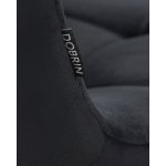 Стул обеденный DOBRIN ALEX, хром ножки, черный велюр (V108-77),