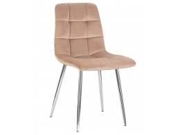 Стул обеденный DOBRIN ALEX, хром ножки, мокко велюр (V108-104),