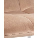 Стул обеденный DOBRIN ALEX, хром ножки, мокко велюр (V108-104),