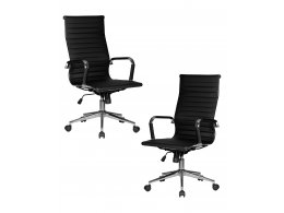 Набор 2 шт Офисное кресло для руководителей DOBRIN CLARK SIMPLE, чёрный Набор 2 шт Офисное кресло для руководителей DOBRIN CLARK SIMPLE, чёрный