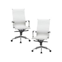 Набор 2 шт Офисное кресло для руководителей DOBRIN CLARK, белый