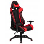 Кресло игровое DOBRIN BRIAN, черно-красная экокожа