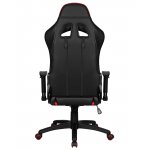 Кресло игровое DOBRIN BRIAN, черно-красная экокожа