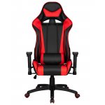 Кресло игровое DOBRIN BRIAN, черно-красная экокожа