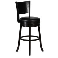 Вращающийся полубарный стул DOBRIN TONY COUNTER, капучино, черный