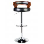 Набор 2 шт Стул барный DOBRIN FRED, коричневое дерево, чёрный Набор 2 шт Стул барный DOBRIN FRED, коричневое дерево, чёрный