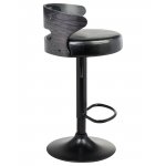 Набор 2 шт Стул барный DOBRIN FRED BLACK, чёрное дерево, чёрный Набор 2 шт Стул барный DOBRIN FRED BLACK, чёрное дерево, чёрный