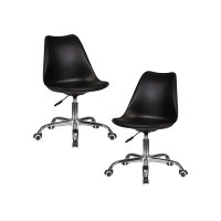 Набор 2 шт Офисное кресло для персонала DOBRIN MICKEY, чёрный