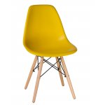Набор 4 шт Стул обеденный DOBRIN DSW, ножки светлый бук, цвет жёлтый (Y-01)