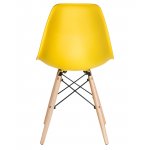 Набор 4 шт Стул обеденный DOBRIN DSW, ножки светлый бук, цвет жёлтый (Y-01)