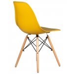 Набор 4 шт Стул обеденный DOBRIN DSW, ножки светлый бук, цвет горчичный (Y-03)