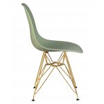 Стул обеденный DOBRIN DSR, ножки золотые, цвет мятный (NX-G-09)