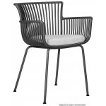 Стул обеденный DOBRIN ROSS, темно-серый (GR-04) без подушки