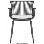 Стул обеденный DOBRIN ROSS, темно-серый (GR-04) без подушки