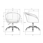 Офисное кресло для персонала DOBRIN BOBBY, чёрный