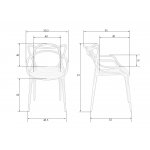 Стул обеденный DOBRIN MASTERS, зеленый хаки (G-17)