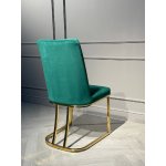 Стул обеденный Пресли DX-2055, 45х44х92, зеленый/золотой