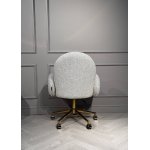 Кресло офисное Клауд PRO BS1239-WT, белый крем/золото