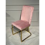 Стул обеденный Пресли DX-2055, 45х44х92, пыльная роза/золотой