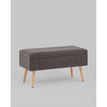 Банкетка Сторми с ящиком темно-серый