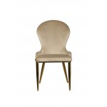 Стул обеденный Констанция TW-1163, бежевый/золото
