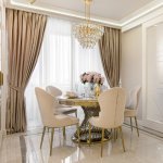 Стул обеденный Констанция TW-1163, бежевый/золото