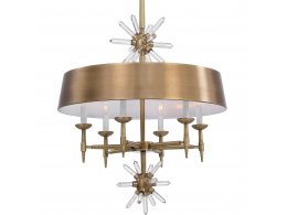 Люстра Star Quartz, 6 Lt Pendant - Antique Brass