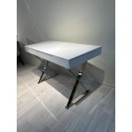 Стол-консоль Рокки MJ-001, 120х55х76 см, белый/хром