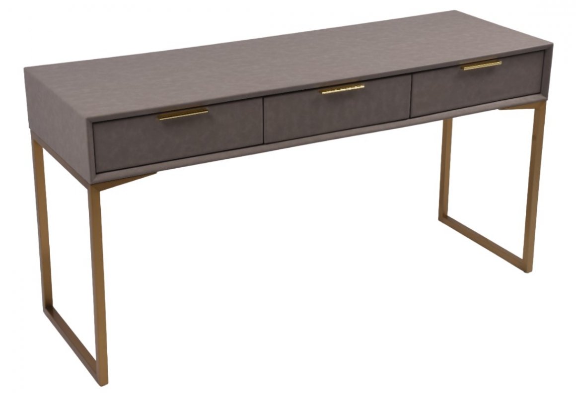 Стол-консоль Логан с 3-мя ящиками MC9001-150GR, 150х50х78 см, светло-серый