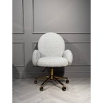 Кресло офисное Клауд PRO BS1239-WT, белый крем/золото