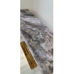 Стол-консоль Лира IST-806,120х40х76 см, темно-серый/золотой