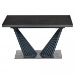 Стол раздвижной ASTRA 140-190x80х80см, керамогранит, сталь, антрацит Стол раздвижной ASTRA 140-190x80х80см, керамогранит, сталь, антрацит