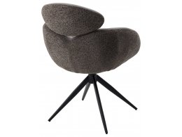 Стул ГУННАР (GUNNAR) 360 град, цвет СЕРЫЙ VEGA-88 / MIAMI-459, ткань / ЧЕРНЫЙ каркас, ®DISAUR