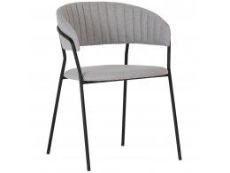 Стул Turin серый с чёрными ножками