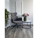 Стул VARDY 360 град.поворот. Темно-серый  букле XD841-16 / Серый, ®DISAUR