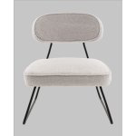 Кресло Kate new ткань букле светло-серый