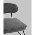 Кресло Kate new ткань букле темно-серый