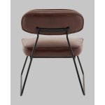 Кресло Kate new ткань экокожа бордово-коричневый