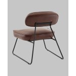 Кресло Kate new ткань экокожа бордово-коричневый