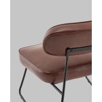 Кресло Kate new ткань экокожа бордово-коричневый