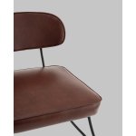 Кресло Kate new ткань экокожа бордово-коричневый