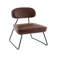 Кресло Kate new ткань экокожа бордово-коричневый