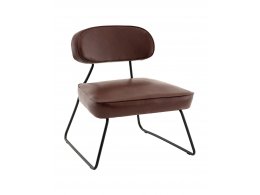 Кресло Kate new ткань экокожа бордово-коричневый