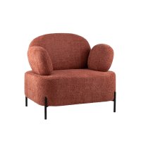 Кресло Кэнди ткань букле коралловый