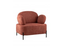 Кресло Кэнди ткань букле коралловый