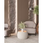 Пуф-столик Люкке с ящиком серый