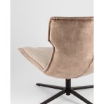 Кресло лаунж Sway бежевый с коричневым