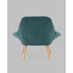 Кресло Олби Страйпс тёмно-бирюзовый