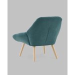 Кресло Олби Страйпс тёмно-бирюзовый